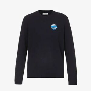 SANDRO Mr Bump Wool Knitted Jumper Sweater, Small